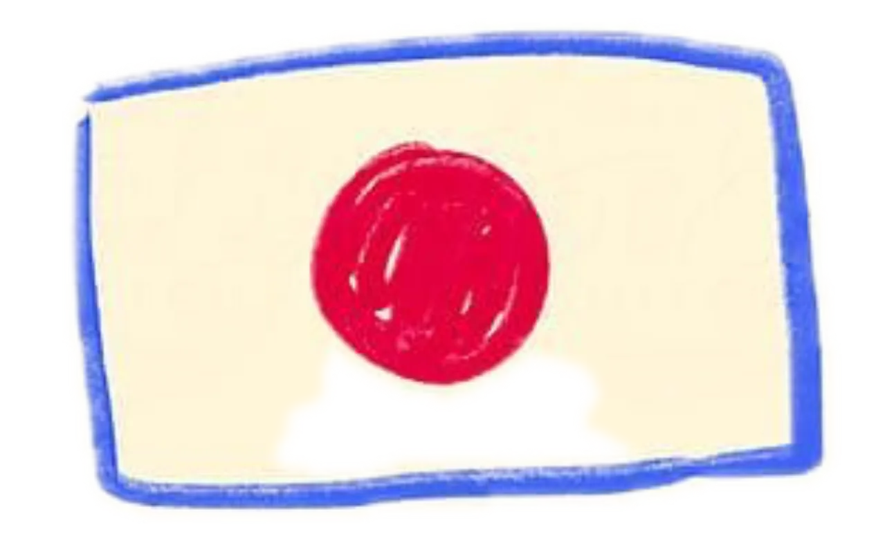 bandera de japón