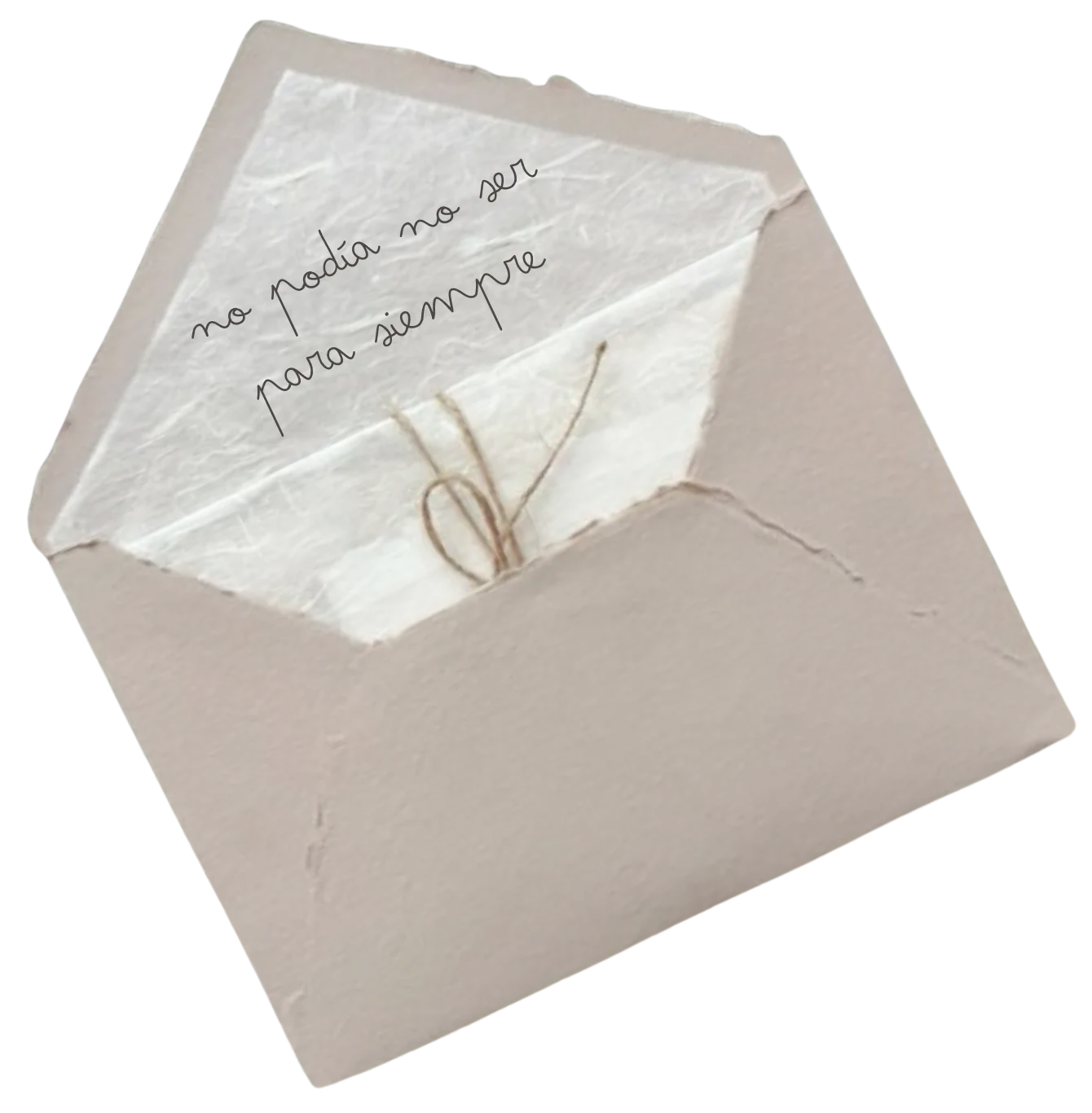 sobre - no podía no ser para siempre