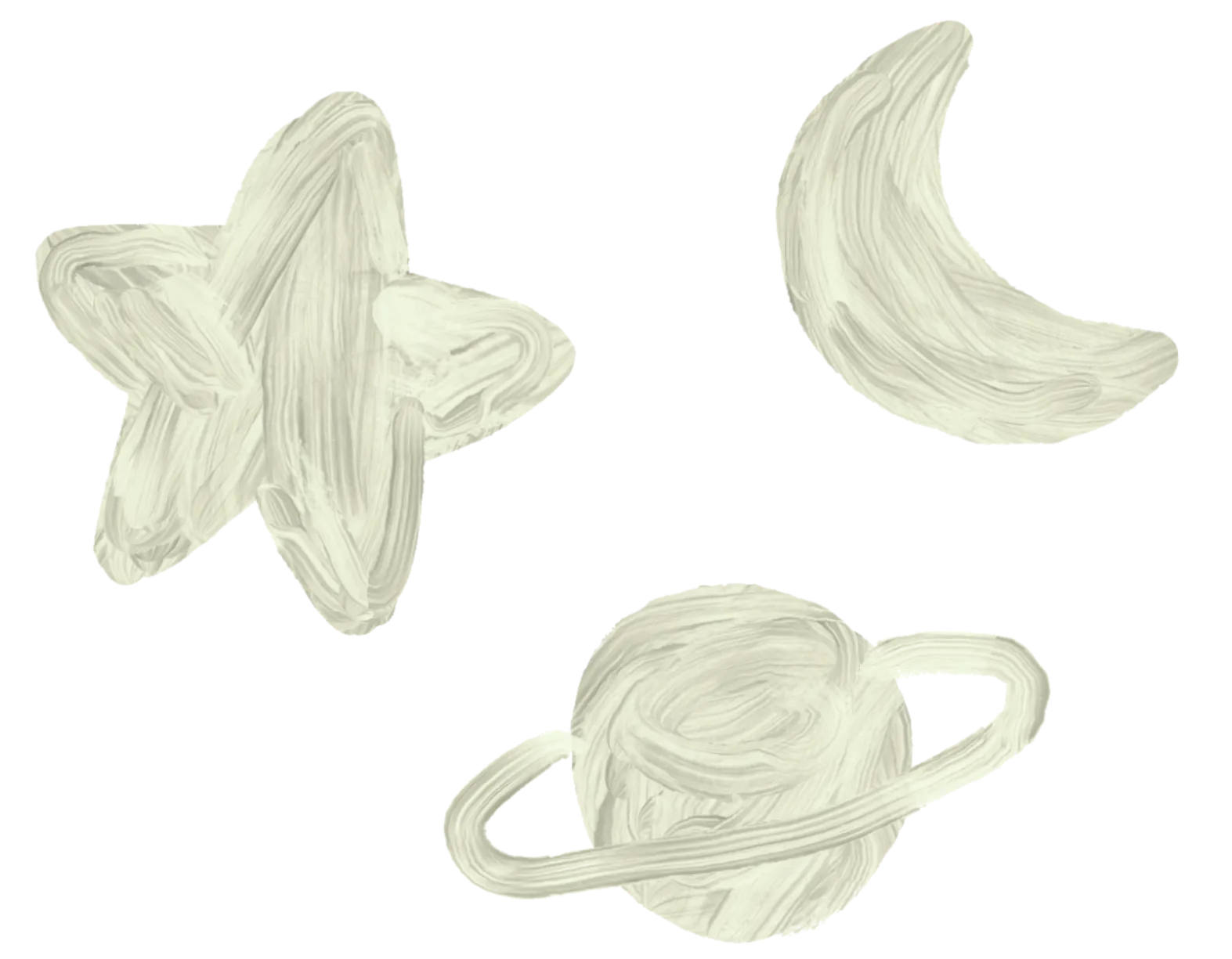 estrella luna y planeta